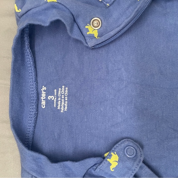 3 gently used reverse zip or double zip 3 month footie pjs - Picture 5 of 7